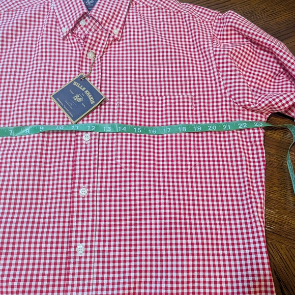 Classic Red Gingham Men's Shirt - Picture 5 of 7